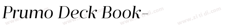 Prumo Deck Book字体转换